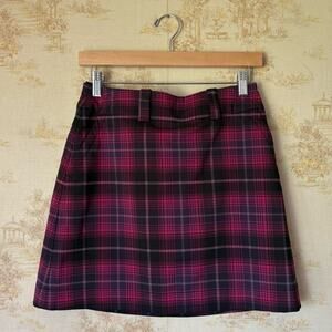 Nike Golf purple and black plaid mini tennis skort activewear athleisure preppy